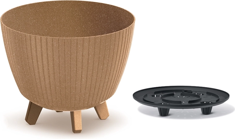 Γλάστρα Lamia Eco Wood 28,8 cm naturo