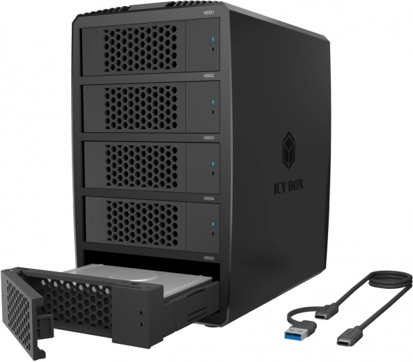Εξωτερικό RAID box ICY BOX για 5× δίσκους SATA 2,5/3,5