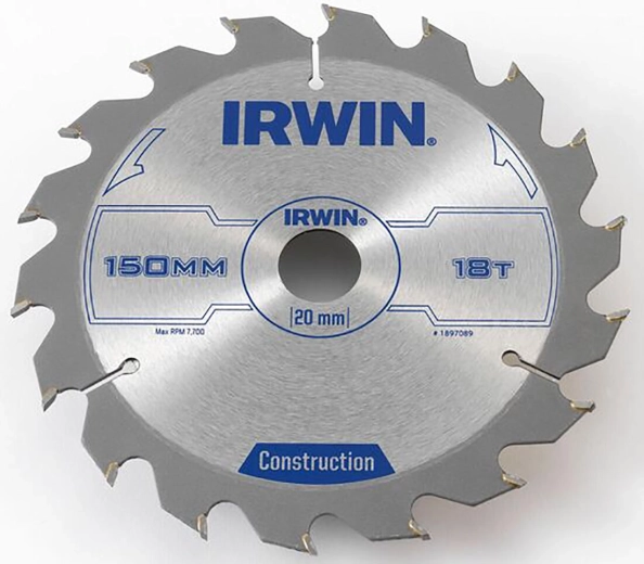Δίσκος πριονιού IRWIN 150 mm, 18 δόντια, ξύλο