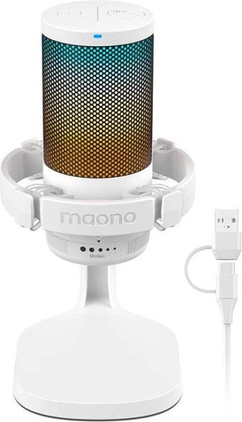 USB πυκνωτικό μικρόφωνο MAONO DGM20 λευκό