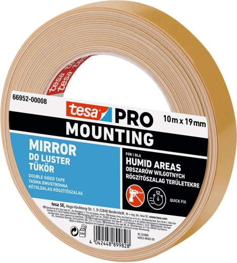 Ταινία στερέωσης για καθρέφτες 19 mm × 1,5 m Tesa
