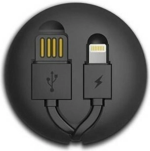 Remax RC-099t καλώδιο δεδομένων 2σε1 micro‑USB / Lightning, μαύρο, 1 m