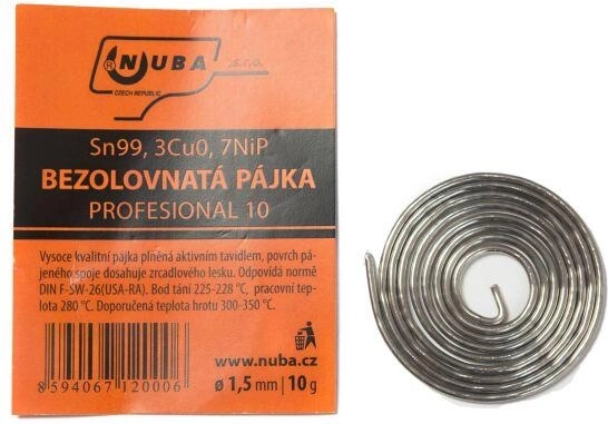Σωληνωτό καλάι συγκόλλησης κασσίτερου 1,5 mm, 10 g με ενεργό ροητικό