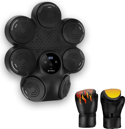 Ηλεκτρονικός στόχος πυγμαχίας HMS TB30 με LED και Bluetooth, με γάντια
