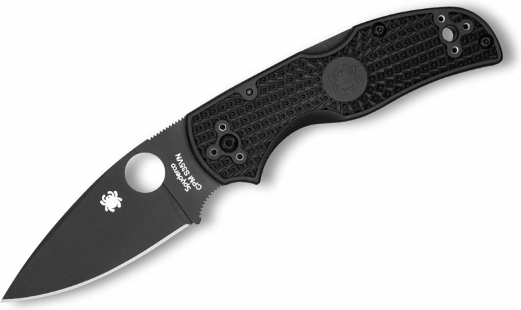Πτυσσόμενο μαχαίρι τσέπης Spyderco Native 5 Black, μαύρο FRN, 8 cm