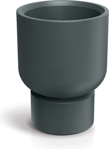 Γλάστρα Molta Base Round Midl 40 cm γραφίτη