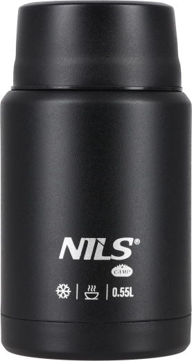 Θερμός φαγητού NILS Camp nc3807 μαύρο 550 ml