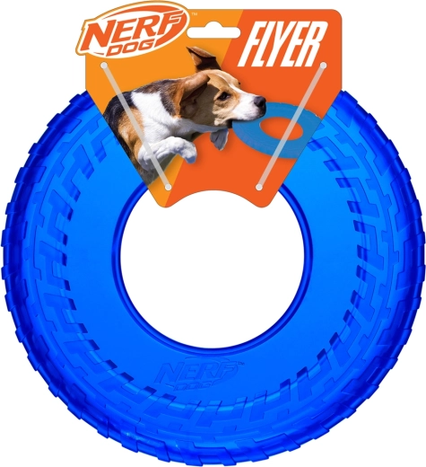 Nerf Dog ιπτάμενος δακτύλιος από διαφανές καουτσούκ 25 cm