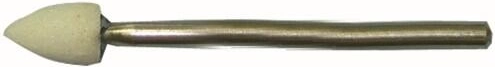 Λειαντικό σώμα οβάλ (ogival) 6 × 10 mm με στέλεχος 3 mm, κόκκωση 80