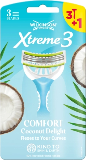Γυναικείο ξυραφάκι Wilkinson Xtreme 3 Comfort Coconut Delight 4 τεμ.