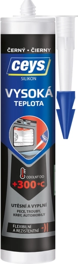 Υψηλοθερμική σιλικόνη μαύρη 280 ml CEYS