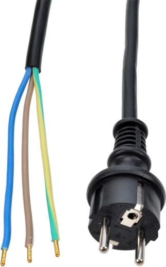 Solight εύκαμπτο καλώδιο 10 m, 3 × 1,5 mm², ελαστικό H07RN-F3, μαύρο