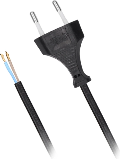 Solight επίπεδο καλώδιο τροφοδοσίας 2 × 0,75 mm² μαύρο 2 m