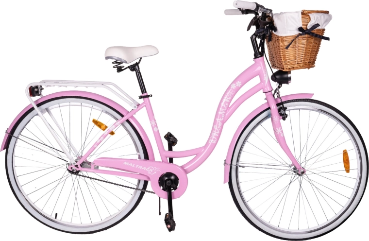 MalTrack ποδήλατο πόλης 28" singlespeed milk pink + white - 1 τεμ.