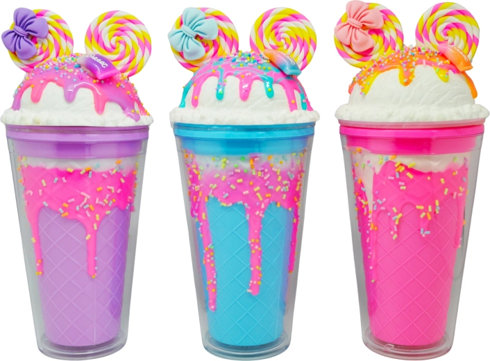 Ποτήρι με καπάκι και καλαμάκι Ποντικάκι 480 ml