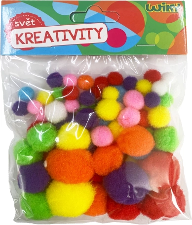 Ανάμεικτα μεγέθη Pom Pom, 80 τεμ.