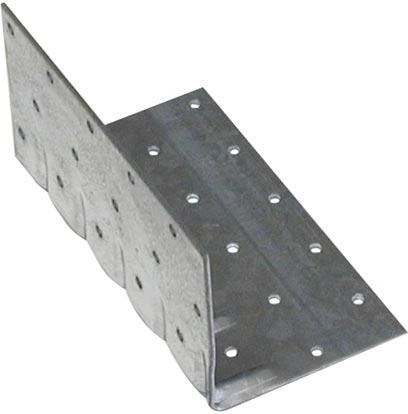Μεταλλικό γωνιακό στήριγμα 40 × 80 × 80 mm με οπές 5 mm, πάχος 2 mm