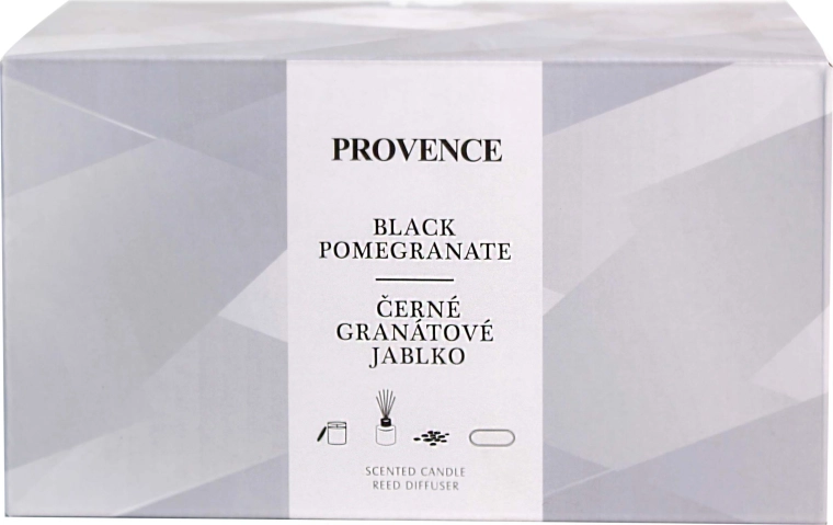Σετ δώρου PROVENCE Black Pomegranate – κερί και διαχυτής