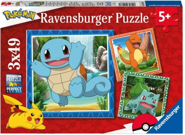 Παζλ Ravensburger Pokémon 3x49 κομμάτια
