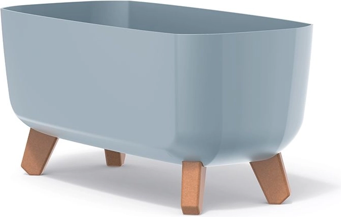 Γλάστρα σε πόδια Gracia Case 39 cm – ανοιχτό γκρι, ανθεκτικό πλαστικό