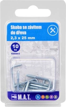 Σφιγκτήρας με σπείρωμα για ξύλο 25 × 2,3 mm, γαλβανισμένος (10 τεμ.)