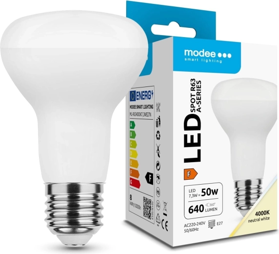 Modee LED σποτ λάμπα R63 7,3 W E27, 640 lm, ουδέτερο λευκό