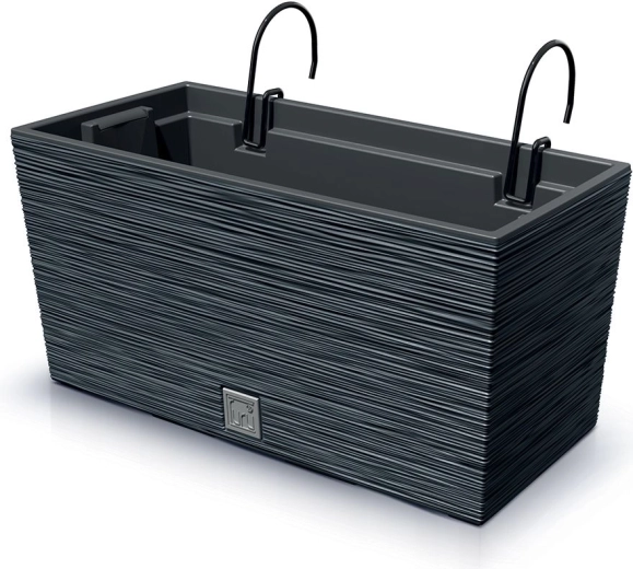Κρεμαστή ζαρντινιέρα μπαλκονιού Furu Case 39,5 cm ανθρακί