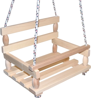 Ξύλινη φυσική κούνια για παιδιά