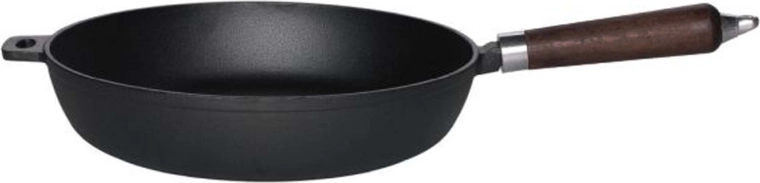 Μαντεμένιο τηγάνι Kitchisimo 28 cm με ξύλινη λαβή