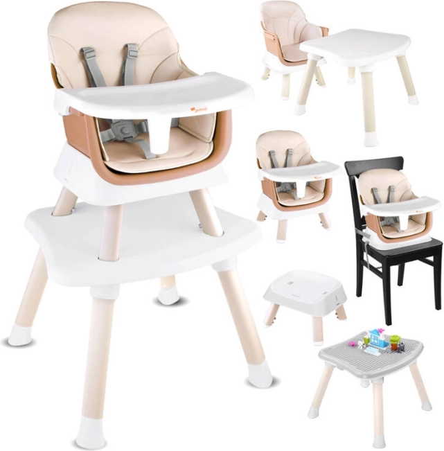 Παιδικό καρεκλάκι φαγητού 6‑σε‑1 – Μπεζ