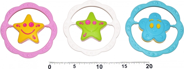 Κουδουνίστρα με δαχτυλίδι και αστεράκι MaaMaa