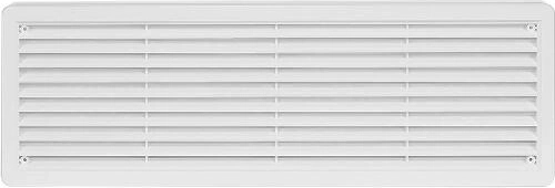Περσίδα αερισμού πόρτας 400 × 130 mm, λευκή, 2 τεμ.