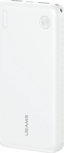 Powerbank USAMS PB83 10000 mAh με PD, 2× USB‑A και USB‑C – λευκή