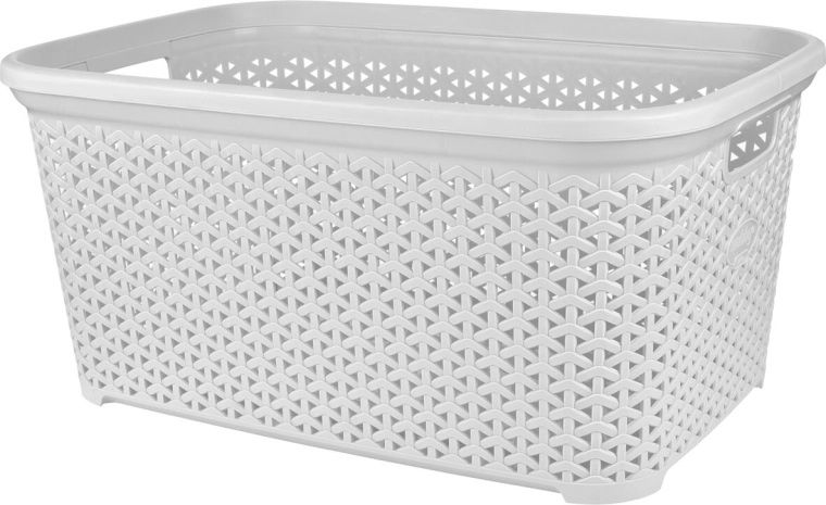 Ανοιχτό καλάθι απλύτων Ratan hobby 50 l λευκό