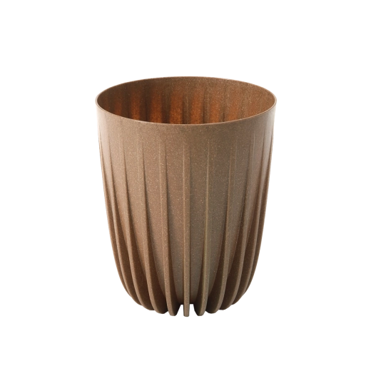 Γλάστρα Mira Eco Wood 14,5 cm φυσικό ξύλο