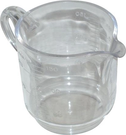 Μεζούρα 0,15 l από διάφανο πλαστικό