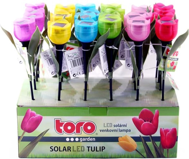 Ηλιακή LED λάμπα τουλίπα 30,5 cm