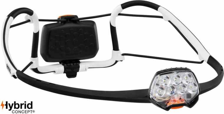 Petzl IKO φακός κεφαλής με ιμάντα AIRFIT, μαύρος