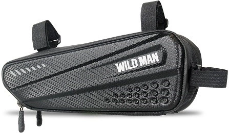 Wild Man αδιάβροχη τσάντα πλαισίου ποδηλάτου 1,2 l μαύρη
