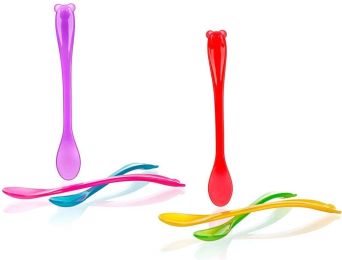 Παιδικά πλαστικά κουτάλια 4Kids 17 cm, μίξη χρωμάτων, 3 τεμ.
