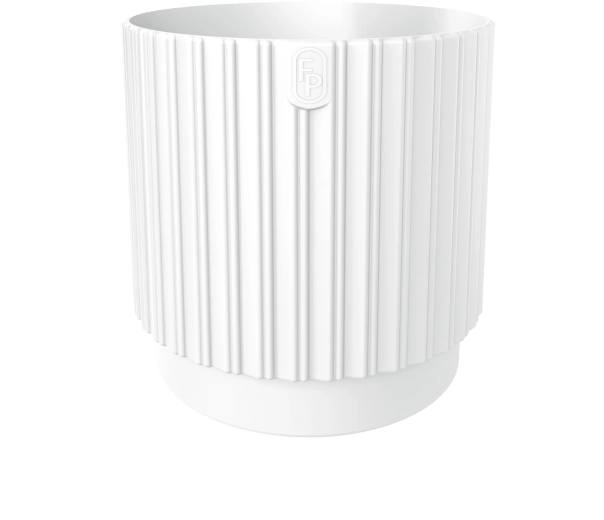 Γλάστρα Mika Cyli Petit Eco Recycled 26 cm λευκή