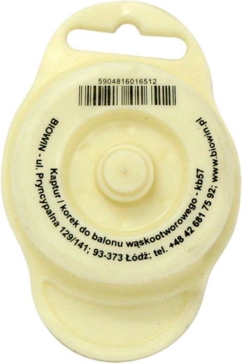 Πώμα ζύμωσης από PVC με οπή, διάμετρος 50 mm, λευκό