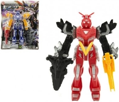 Πλαστική φιγούρα ρομπότ 15 εκ. – δυναμικός μαχητής, 4 χρώματα