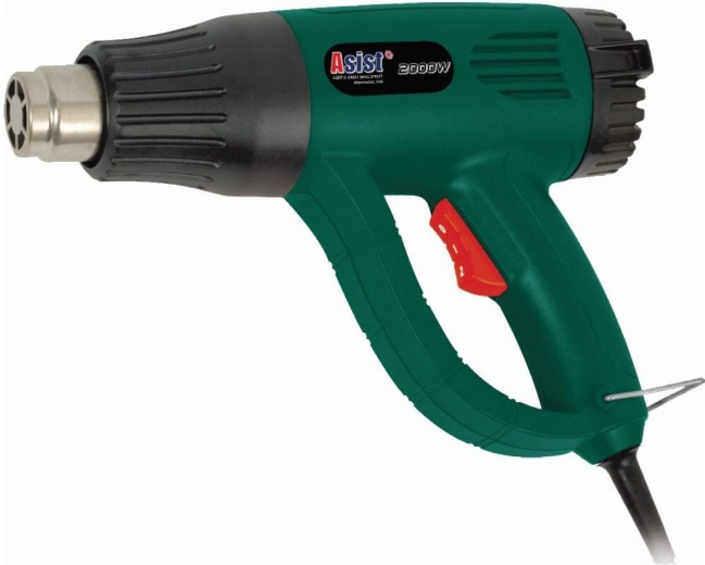 Πιστόλι θερμού αέρα 2000 W με αξεσουάρ ASIST