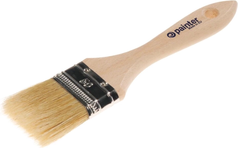 Επίπεδο πινέλο βαφής 20 mm με ξύλινη λαβή
