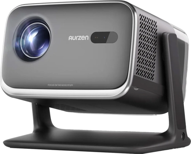 AURZEN Boom mini – συμπαγής έξυπνος προβολέας με Google TV και Full HD