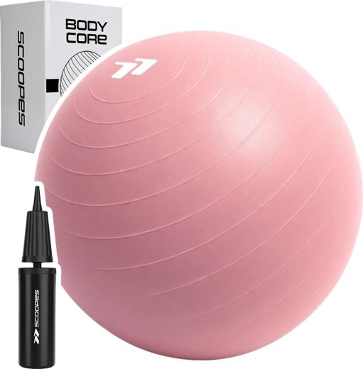 Μπάλα γυμναστικής BodyCore 65 cm ροζ - 1 τεμάχιο
