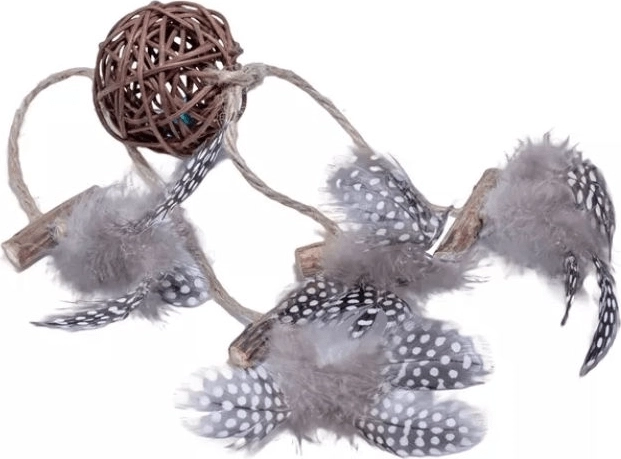 Quapas! μπαλάκι από ρατάν με φτερά για γάτες