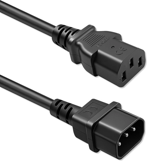 Καλώδιο τροφοδοσίας Schuko – IEC C13 για C14, 3×0,75 mm², 2 m, χαλκός Qoltec