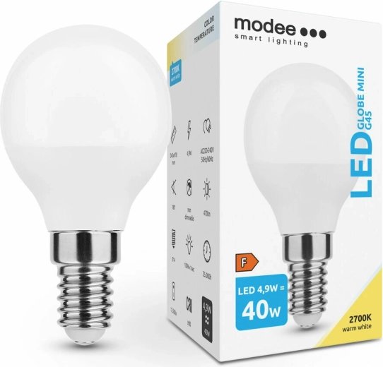 Modee Smart Lighting LED λάμπα Globe Mini G45 4,9 W E14, 470 lm, θερμό λευκό